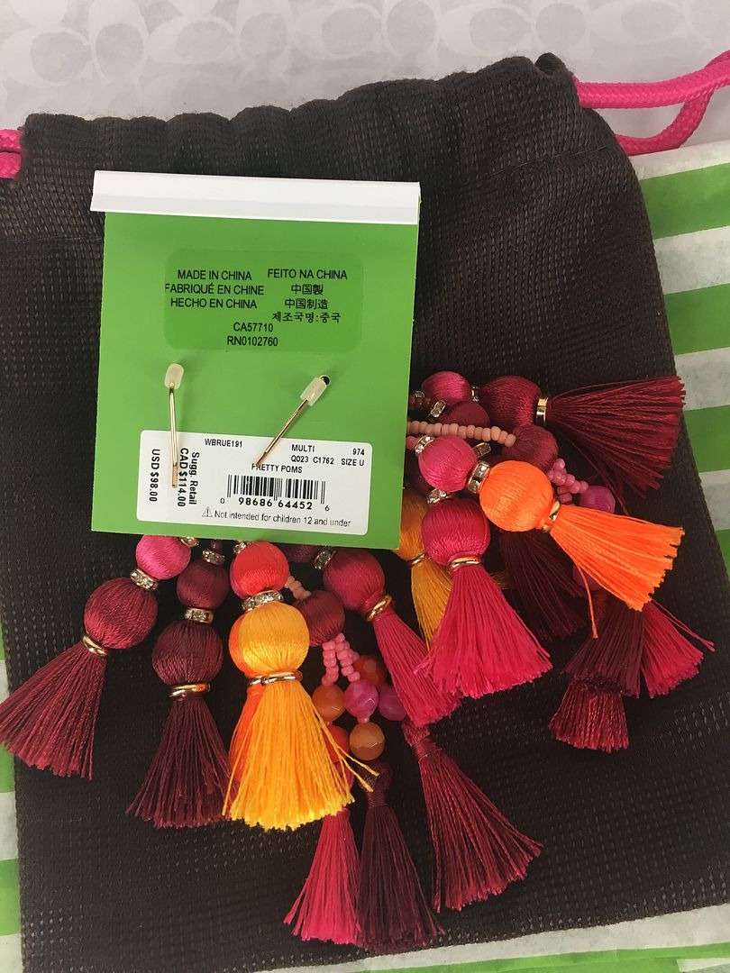 Kate Spade タッセル ピアス Pretty Poms Tassel Blue Pretty Poms Tassel Pendant by kate spade new york